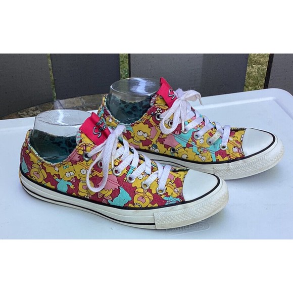 The Simpsons x Converse Maggie Lisa Ox Sneaker Shoes Sz Women 8 Men 6 Unisex - Picture 2 of 14